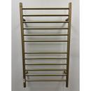 RADIANT LARGE HARDWIRED + PLUG-IN COMBO STRAIGHT 12 BAR TOWEL WARMER IN BRUSHED BRONZE 