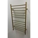 RADIANT LARGE HARDWIRED + PLUG-IN COMBO STRAIGHT 12 BAR TOWEL WARMER IN BRUSHED BRONZE 