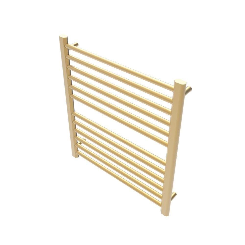 SIRIO S2932 HARDWIRED TOWEL WARMER IN SATIN BRASS 