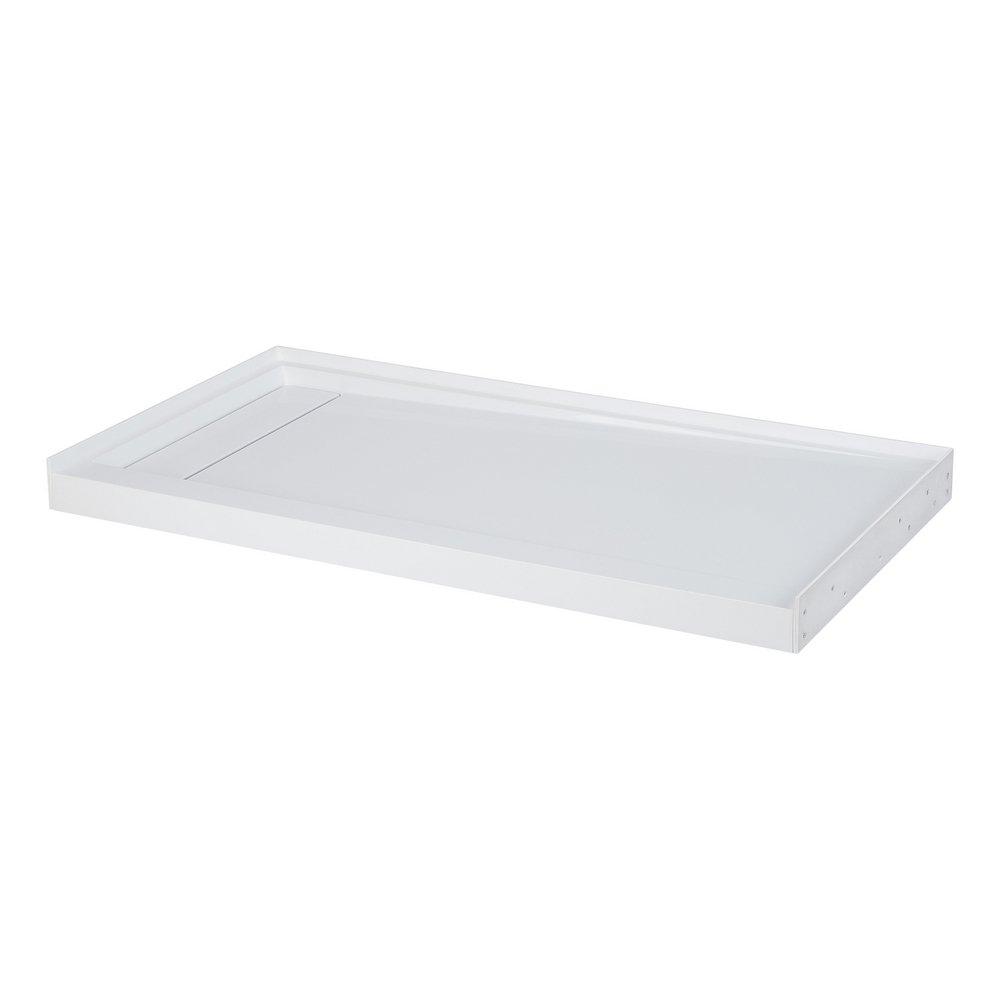 60 in. x 32 in. Shower Base with Right Drain in Glossy White image number 1