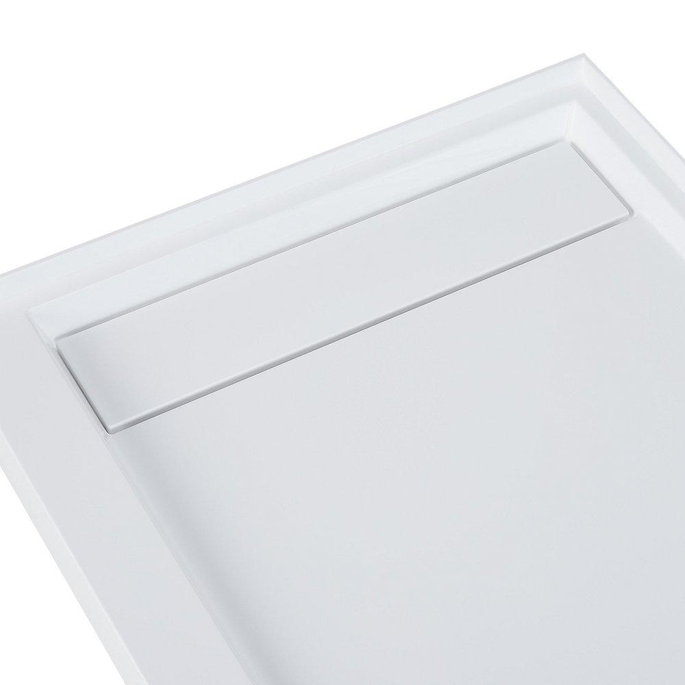 60 in. x 32 in. Shower Base with Right Drain in Glossy White 