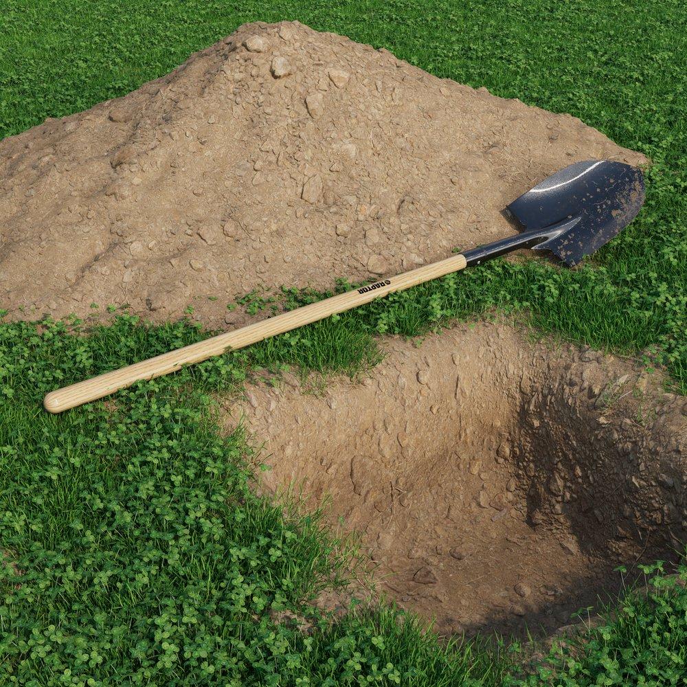 Round Point Shovel with 48 in. Ash Wood Handle 