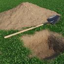 Round Point Shovel with 48 in. Ash Wood Handle 