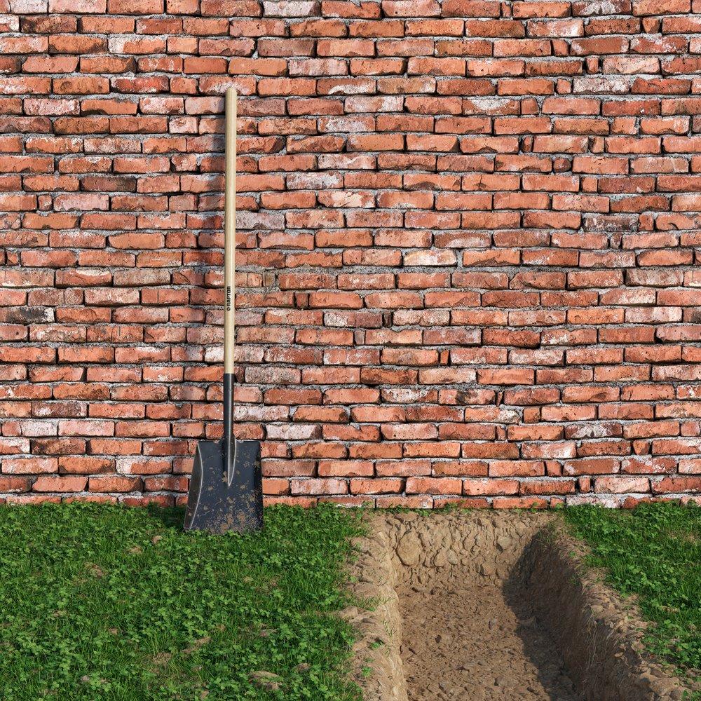 Square Point Shovel with 48 in. Ash Wood Handle 