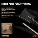 Square Point Shovel with 48 in. Ash Wood Handle 