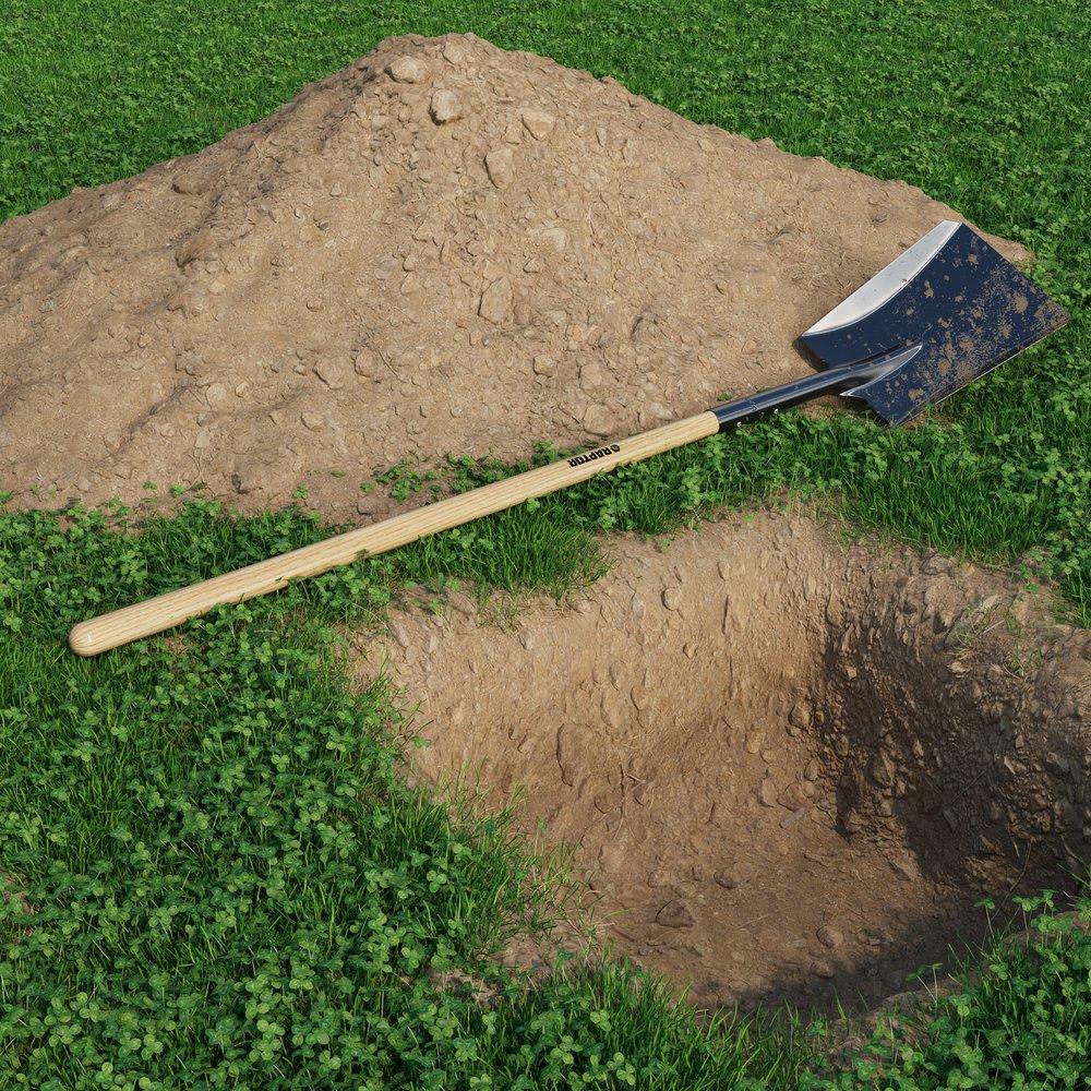 Square Point Shovel with 48 in. Ash Wood Handle 