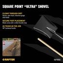 Square Point Shovel with 48 in. Ash Wood Handle 