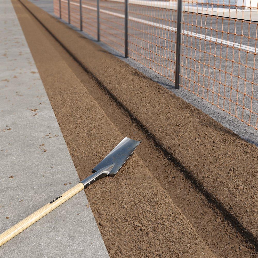 Spade with 48 in. Ash Wood Handle 