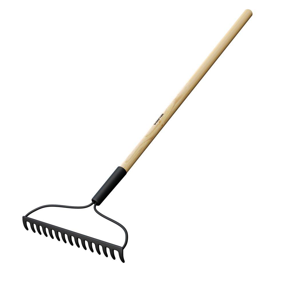 15T Bow Rake with 58 in. Ash Wood Handle 