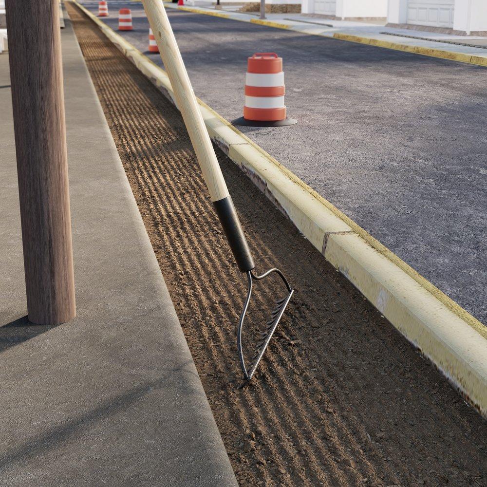 15T Bow Rake with 58 in. Ash Wood Handle 