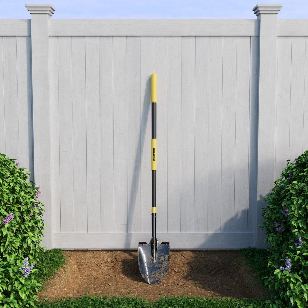 Round Point Shovel with 48 in. Fiberglass Handle image number 1