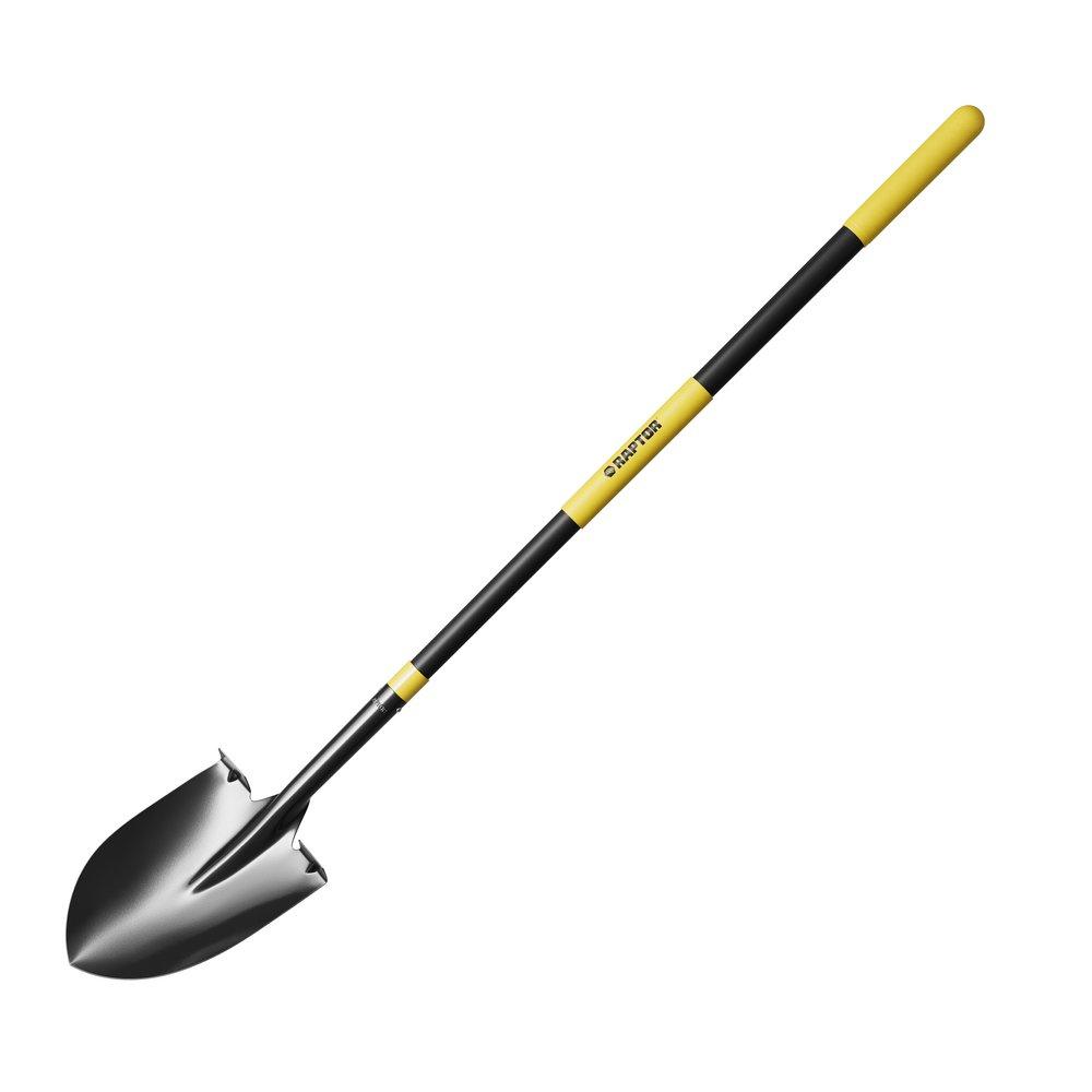 Round Point Shovel with 48 in. Fiberglass Handle 