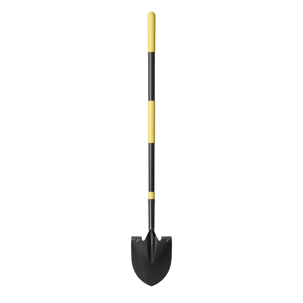 Round Point Shovel with 48 in. Fiberglass Handle 