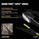 Round Point Shovel with 48 in. Fiberglass Handle 