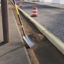 Square Point Shovel with 48 in. Fiberglass Handle 