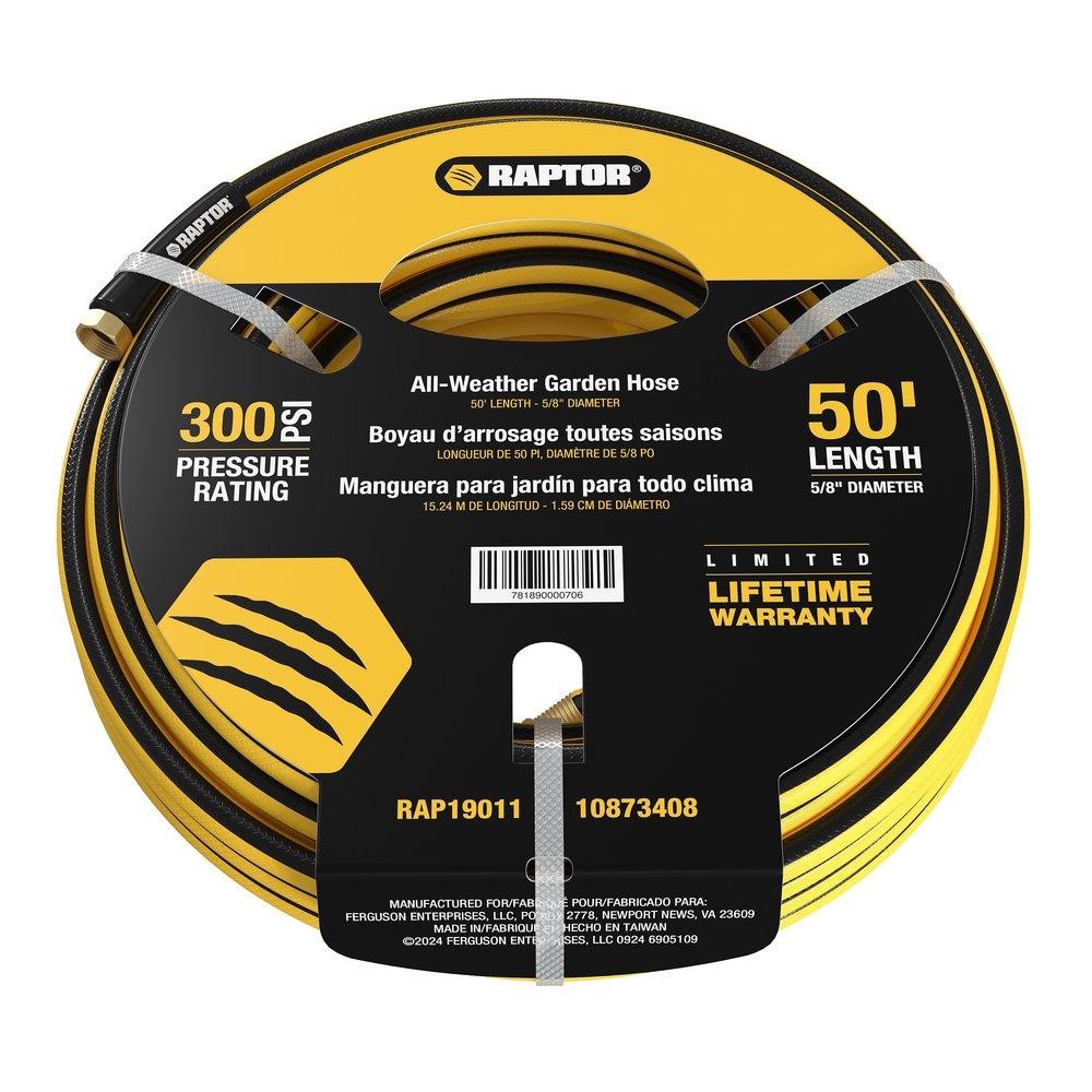 RAPTOR® Yellow All-Weather Garden Hose 