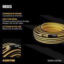 RAPTOR&reg; Yellow All-Weather Garden Hose 
