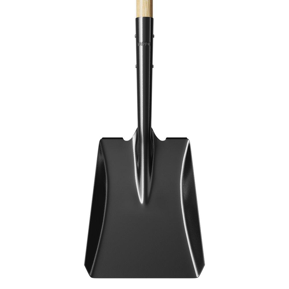 Square Point Shovel with 30 in. Ash Wood D-Grip Handle 