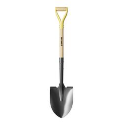 Round Point Shovel with 30 in. Ash Wood D-Grip Handle