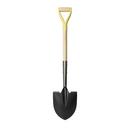 Round Point Shovel with 30 in. Ash Wood D-Grip Handle 
