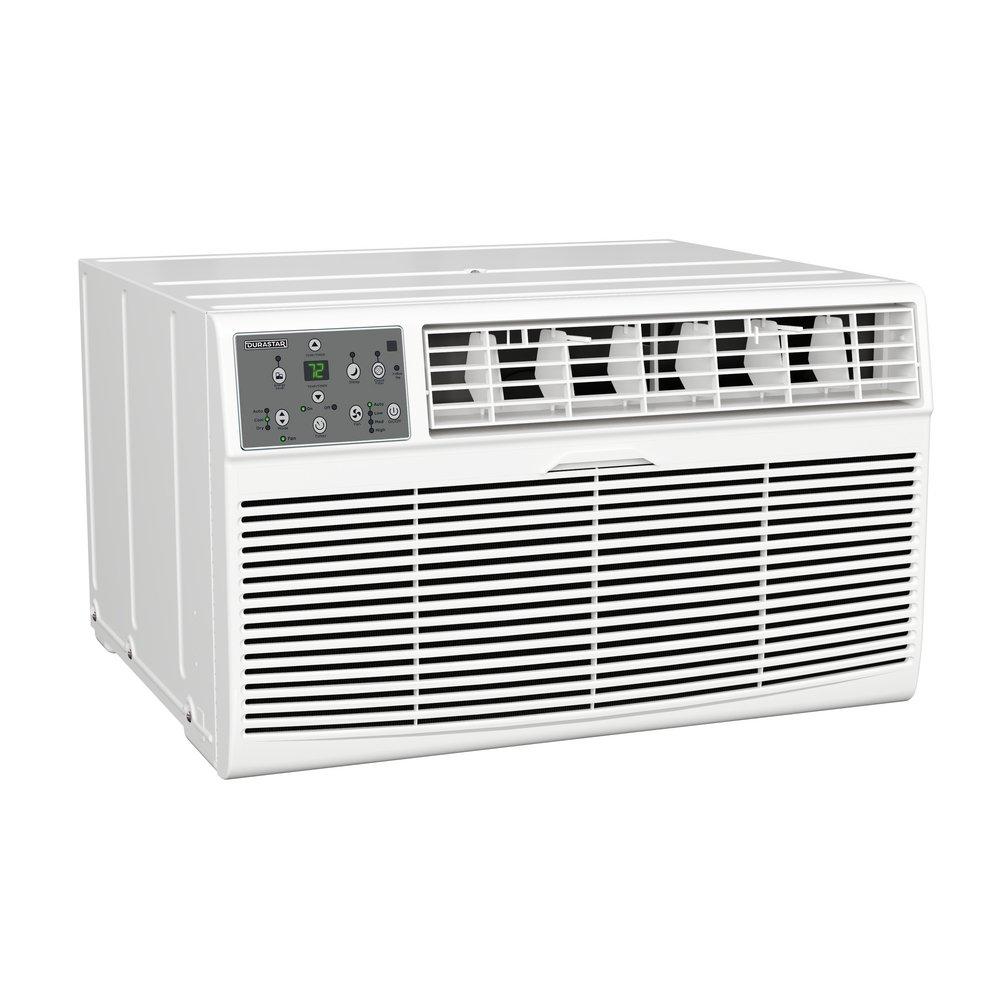 Durastar BTU Through the Wall Room Air Conditioner with Electric Heat and Sleeve 