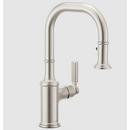 Single Handle Pull Down Bar Faucet in Matte Black