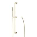 CONTEMPORARY TUBULAR HAND SHOWER AND SLIDE BAR WITH HOSE - POLISHED BRASS