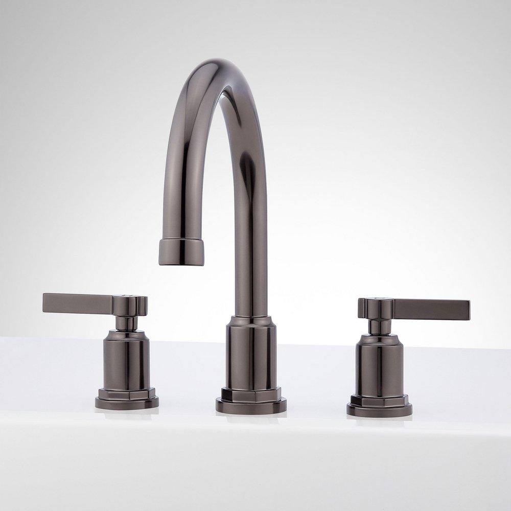 3-Hole Two Handle Roman Tub Faucet in Gunmetal image number 1