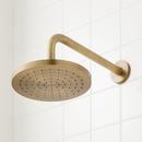 Signature Hardware Aged Brass Pressure Balanced Shower System with Shower Head, Hand Shower, Hose, Valve Trim and Diverter - Valve Included 