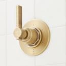 GREYFIELD THERMOSTATIC SHOWER SYSTEM WITH 3 BODY SPRAYS SLIDE BAR AND HAND SHOWER - AGED BRASS 