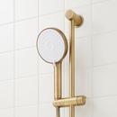 GREYFIELD THERMOSTATIC SHOWER SYSTEM WITH 3 BODY SPRAYS SLIDE BAR AND HAND SHOWER - AGED BRASS 