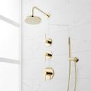 Three Handle Single Function Shower System in Polished Brass with Hand Shower image number 3