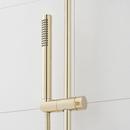 Three Handle Single Function Shower System in Polished Brass with Slide Bar and Hand Shower image number 6