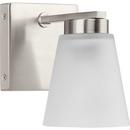 8in. Tall Bathroom Sconce in Brushed Nickel 