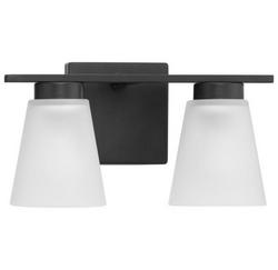 2-Light 13in. Wide Vanity -Light in Matte Black