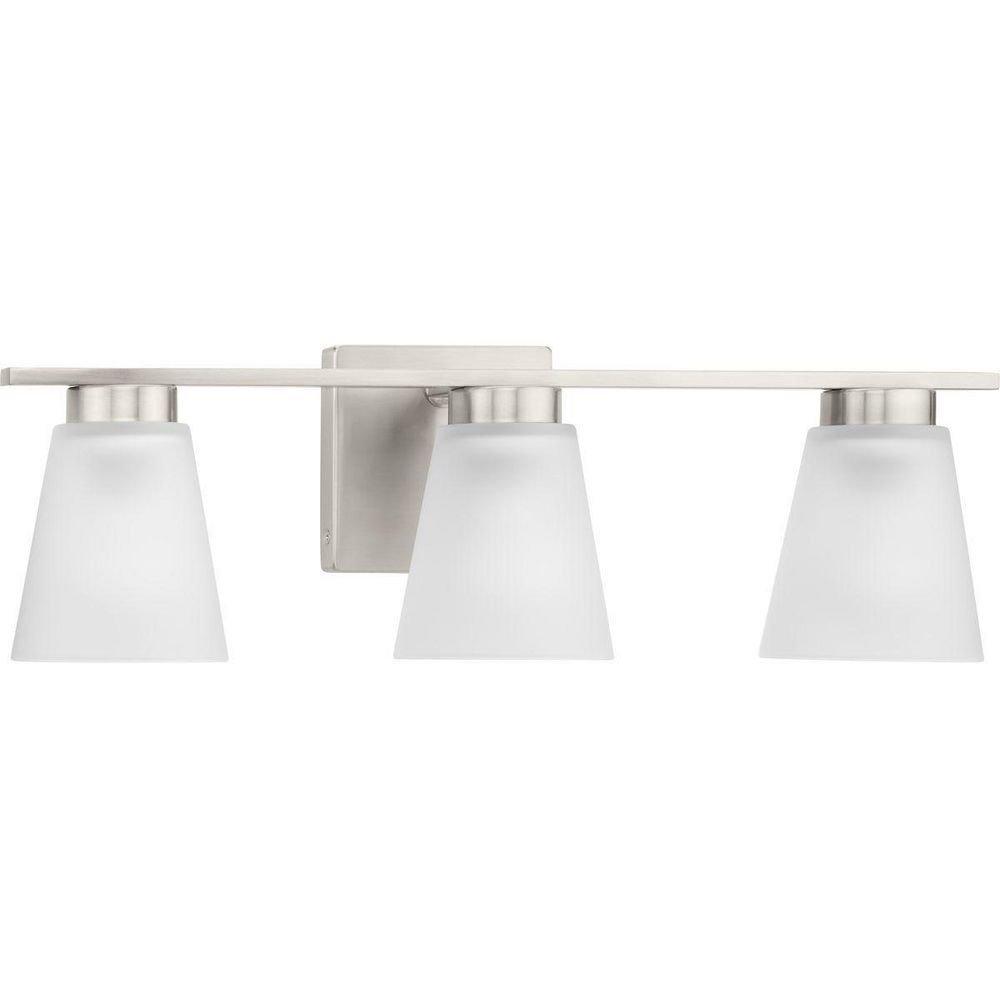 3-Light 22in. Wide Vanity -Light in Brushed Nickel 