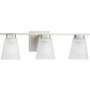 3-Light 22in. Wide Vanity -Light in Brushed Nickel 