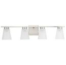4-Light 32in. Wide Vanity -Light in Brushed Nickel