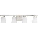 4-Light 32in. Wide Vanity -Light in Brushed Nickel 