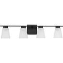 4-Light 32in. Wide Vanity -Light in Matte Black 