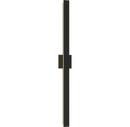 13W 1-Light 48in. Outdoor Wall Sconce in Matte Black