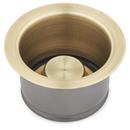 3-1/2 in. Deep Disposer Flange and Strainer Basket in Aged Brass