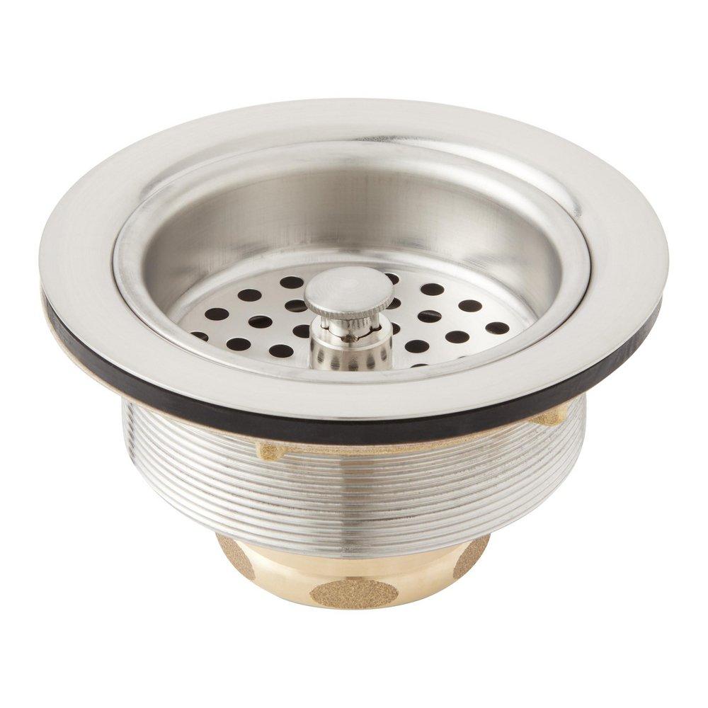 Signature Hardware Stainless Steel 3-1/2 in. Deep Disposer Flange and Strainer Basket 