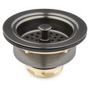 Signature Hardware Gunmetal 3-1/2 in. Standard Disposer Flange and Strainer Basket 