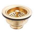 3-1/2 in. Sink Basket Strainer in Brushed Gold (Set of 2)