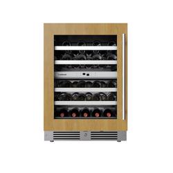 24 in. Dual Zone Wine Cooler Left Hinge in Panel Ready