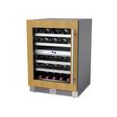 24 in. Dual Zone Wine Cooler Left Hinge in Panel Ready 