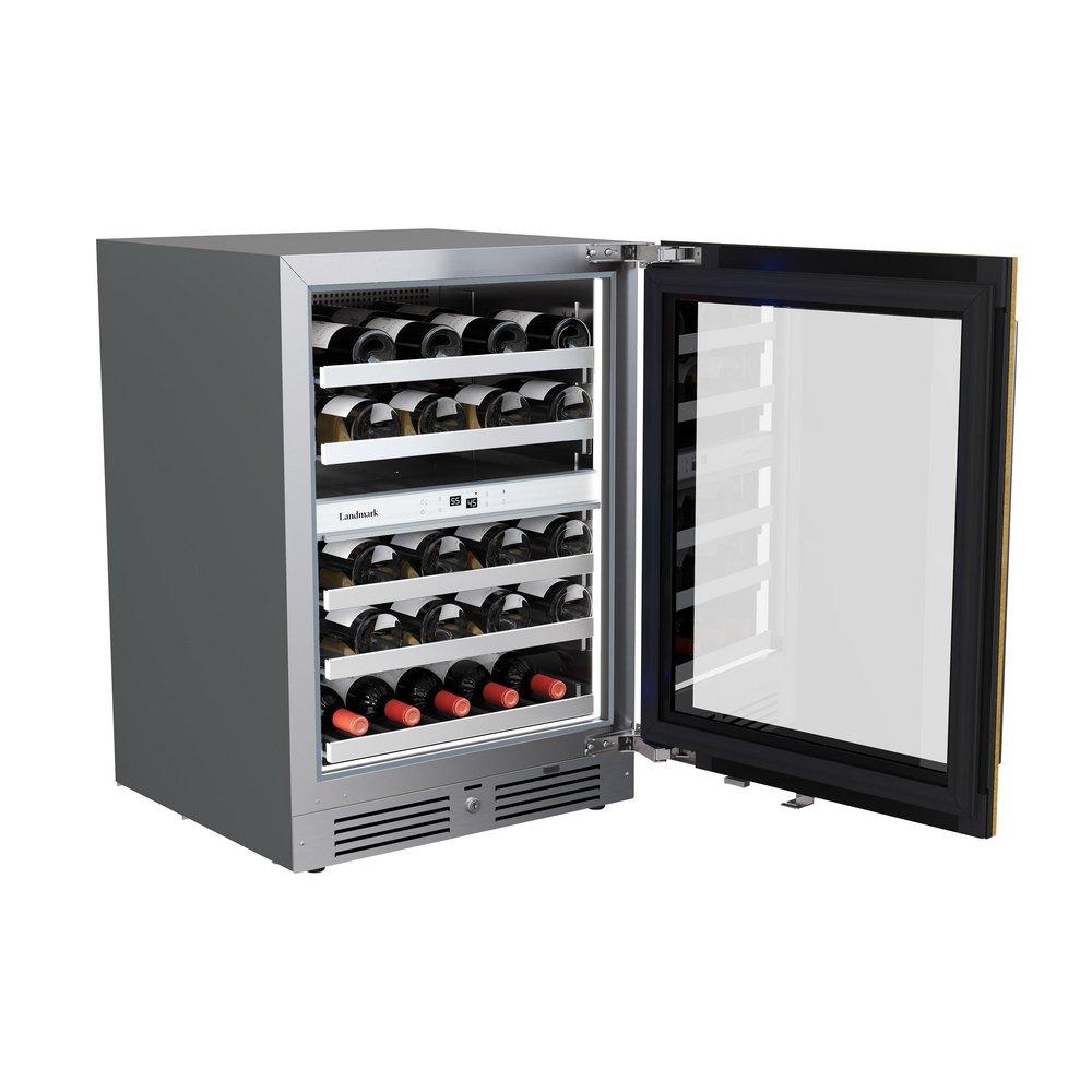 24 in. Dual Zone Wine Cooler Right Hinge in Panel Ready 