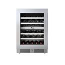 LANDMARK 24" DUAL ZONE WINE COOLER LEFT HINGE - STAINLESS STEEL