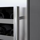 24 in. Dual Zone Wine Cooler Left Hinge in Stainless Steel 